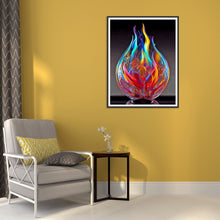Load image into Gallery viewer, Diamond Painting - Full Round - glass fire sculpture (30*40CM)
