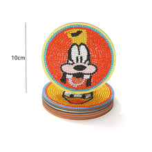 Load image into Gallery viewer, 6pcs DIY Diamonds Painting Coaster Mickey Minnie Wooden for Kids Gifts (Y1101)