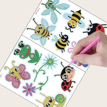 Load image into Gallery viewer, 2 Sheets Diamonds Painting Sticker DIY Cartoon Animals Paster Home Decor (BT129)