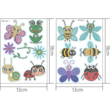 Load image into Gallery viewer, 2 Sheets Diamonds Painting Sticker DIY Cartoon Animals Paster Home Decor (BT129)