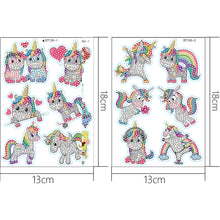 Load image into Gallery viewer, 2 Sheets Diamonds Painting Sticker DIY Craft Cartoon Paster Home Decor (BT130)