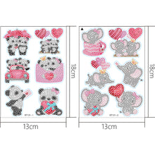 Load image into Gallery viewer, 2 Sheets Diamonds Painting Sticker DIY Craft Cartoon Paster Home Decor (BT131)