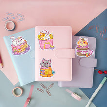 Load image into Gallery viewer, 2 Sheets Diamonds Painting Sticker DIY Art Cartoon Cat Paster Home Decor (BT142)