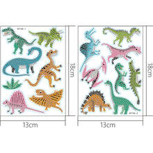 Load image into Gallery viewer, 2 Sheets Diamonds Painting Sticker DIY Cartoon Animals Paster Home Decor (BT155)
