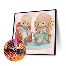 Load image into Gallery viewer, Diamond Painting - Partial Special Shaped - precious memory doll (30*30CM)