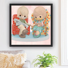 Load image into Gallery viewer, Diamond Painting - Partial Special Shaped - precious memory doll (30*30CM)