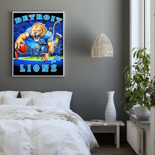 Load image into Gallery viewer, Diamond Painting - Full Round - detroit lions football team (30*40CM)