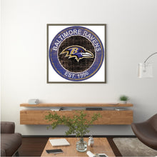 Load image into Gallery viewer, Diamond Painting - Full Round - baltimore ravens football team (30*30CM)