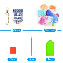 Load image into Gallery viewer, DIY Car Keychain Handmade Double Sided Hanging Ornament for Gifts (AA1227-9)