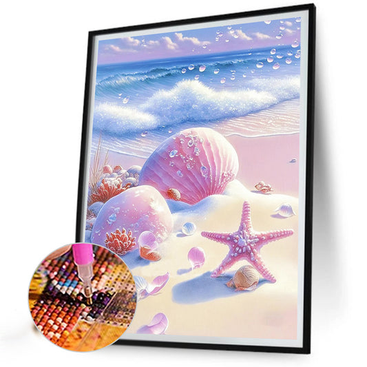 Diamond Painting - Full Round - beach scenery (30*40CM)