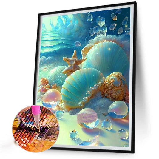 Diamond Painting - Full Round - beach scenery (30*40CM)
