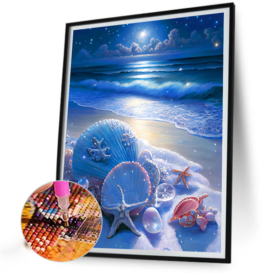 Diamond Painting - Full Round - beach scenery (30*40CM)