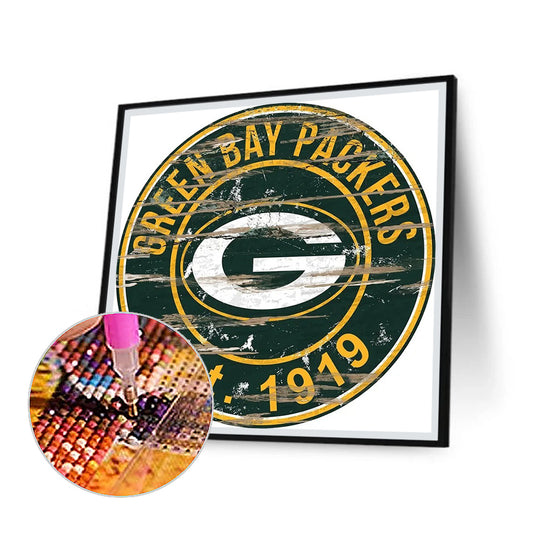 Diamond Painting - Full Round - green bay packers football team (30*30CM)