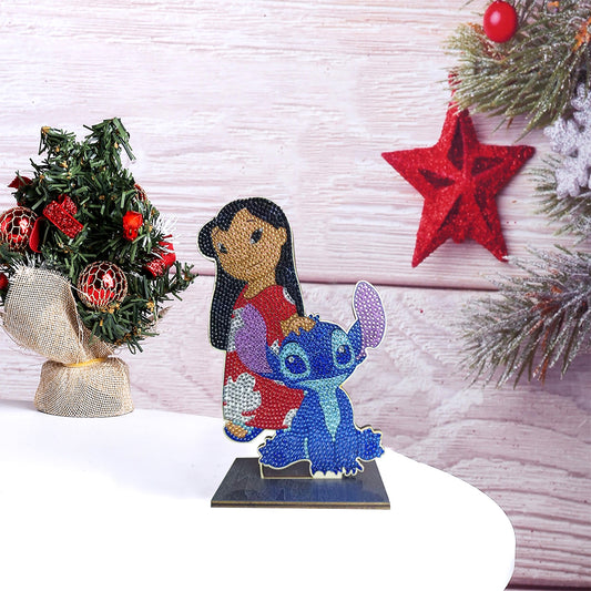 DIY Wooden Table Ornament Art Crafts Single Sided Home Decoration (GH026)