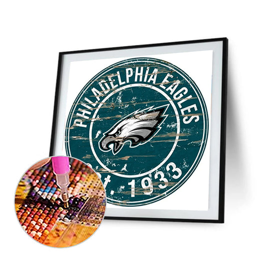 Diamond Painting - Full Round - philadelphia eagles football team (30*30CM)