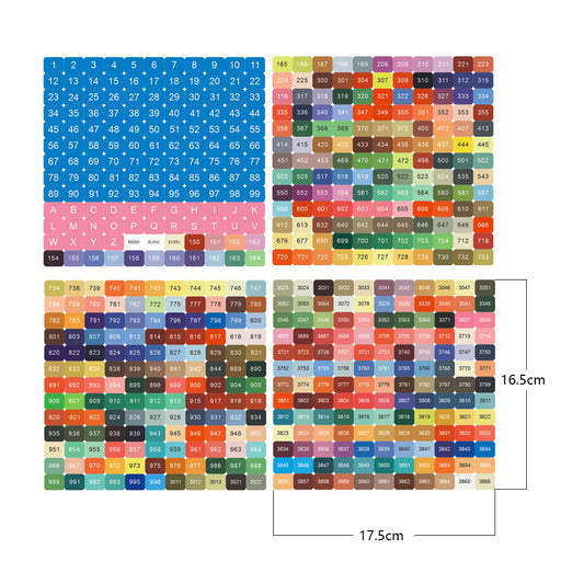 Square Round Color Number Labels 26 Letters 1-100 for Adults Kids (Square)