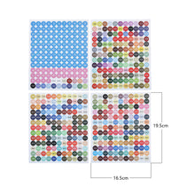 Load image into Gallery viewer, Square Round Color Number Labels 26 Letters 1-100 for Adults Kids(Square+Round)