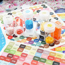 Load image into Gallery viewer, Square Round Color Number Labels 26 Letters 1-100 for Adults Kids(Square+Round)