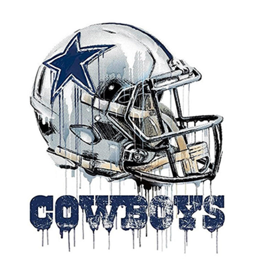 DALLAS COWBOYS Stadium Helmet Large 30x40cm 5D Diamond Art