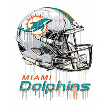 Load image into Gallery viewer, Diamond Painting - Full Round - miami dolphins football team (30*30CM)