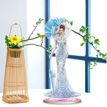 Load image into Gallery viewer, DIY Crystal Diamond Ornament Single Sided Elegant Lady Home Decor (HJBJP06)