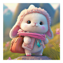 Load image into Gallery viewer, Diamond Painting - Full Round - cute bunny (30*30CM)