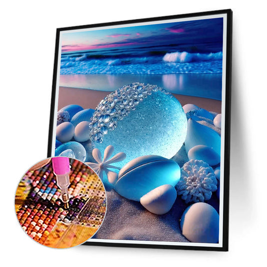 Diamond Painting - Full Round - beach rainbow stone (30*40CM)