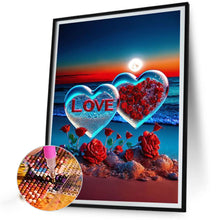 Load image into Gallery viewer, Diamond Painting - Full Round - beach love rose (30*40CM)