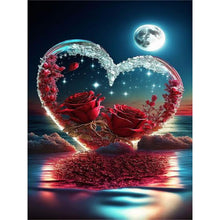 Load image into Gallery viewer, Diamond Painting - Full Round - beach love rose (30*40CM)