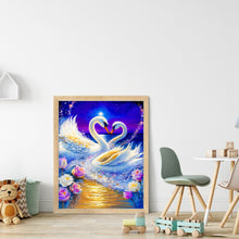 Load image into Gallery viewer, Diamond Painting - Full Round - romantic fantasy swan (30*40CM)