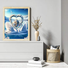 Load image into Gallery viewer, Diamond Painting - Full Round - romantic fantasy swan (30*40CM)