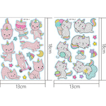 Load image into Gallery viewer, 2pcs Crystal Diamond Sticker Cute DIY for Kids Adult Gift Rewards (BT170)