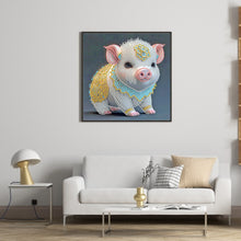 Load image into Gallery viewer, Diamond Painting - Partial Special Shaped - Chinese Zodiac - Pig (30*30CM)