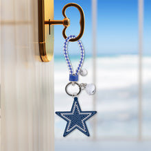 Load image into Gallery viewer, DIY Gem Keychains Double Sided Rugby Badge Craft Hanging Ornament (YS156)
