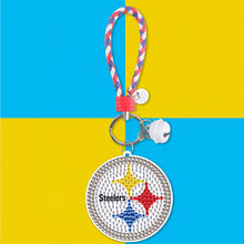 Load image into Gallery viewer, DIY Gem Keychains Double Sided Rugby Badge Craft Hanging Ornament (YS158)