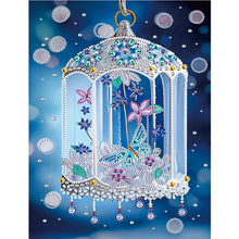 Load image into Gallery viewer, Diamond Painting - Partial Special Shaped - Butterfly small fresh pendant (30*40CM)
