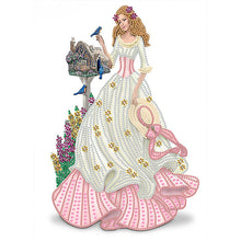 Load image into Gallery viewer, Diamond Painting - Partial Special Shaped - Elegant lady (30*40CM)