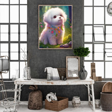 Load image into Gallery viewer, Diamond Painting - Full Round - flower version zodiac dog (30*40CM)