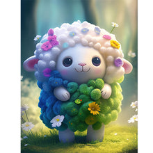Load image into Gallery viewer, Diamond Painting - Full Round - Floral version of zodiac sheep (30*40CM)