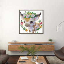 Load image into Gallery viewer, Diamond Painting - Partial Special Shaped - comic version zodiac ox (30*30CM)