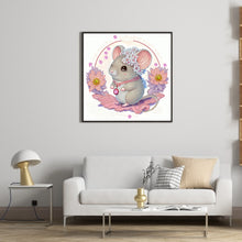 Load image into Gallery viewer, Diamond Painting - Partial Special Shaped - Comic version of the zodiac rat (30*30CM)