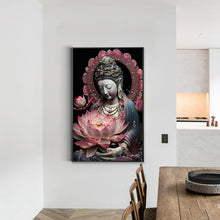 Load image into Gallery viewer, Diamond Painting - Full Round - buddhist lotus avalokitesvara (40*60CM)