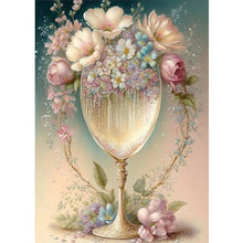 Load image into Gallery viewer, Diamond Painting - Full Round - flower crystal cup (30*40CM)