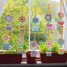 Load image into Gallery viewer, 10pcs DIY Crystal Diamond Pendant Paint by Number Single-sided for Gift (GS214)