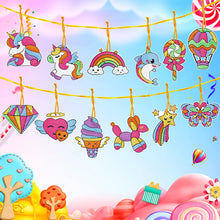 Load image into Gallery viewer, 12pcs DIY Crystal Diamond Pendant Paint by Number Single-sided for Gift (GS217)