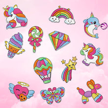 Load image into Gallery viewer, 12pcs DIY Crystal Diamond Pendant Paint by Number Single-sided for Gift (GS217)