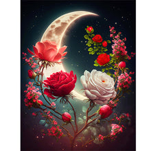 Load image into Gallery viewer, Diamond Painting - Full Round - bright moon flowers (30*40CM)