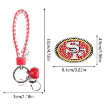 Load image into Gallery viewer, DIY Diamond Art Keychains Craft Rugby Team Badge Hanging Ornament (YS161)