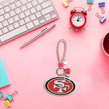 Load image into Gallery viewer, DIY Diamond Art Keychains Craft Rugby Team Badge Hanging Ornament (YS161)