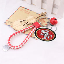 Load image into Gallery viewer, DIY Diamond Art Keychains Craft Rugby Team Badge Hanging Ornament (YS161)